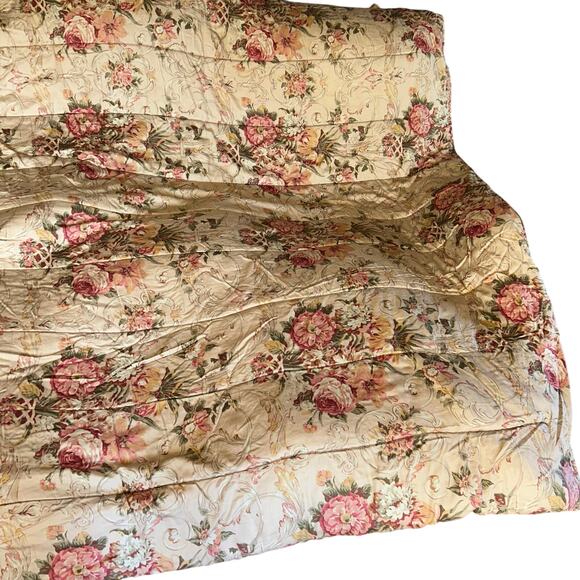 RALPH LAUREN Hydrangea Flora Natural FULL/QUEEN Comforter Vintage USA Made - Picture 6 of 11